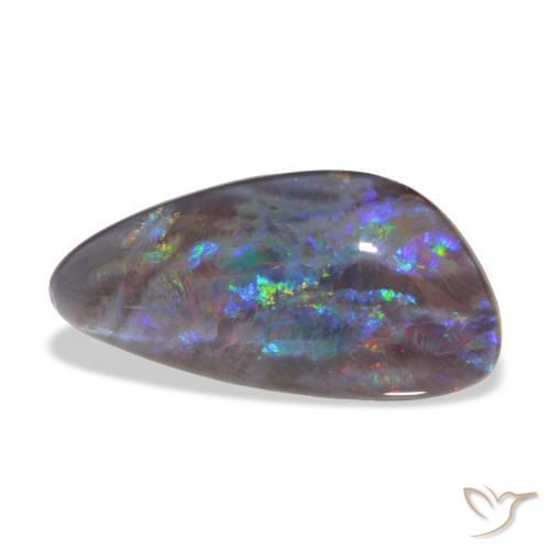 Triplete de ópalo Multicolor natural de 4.45 ct, Elegante, Opaco