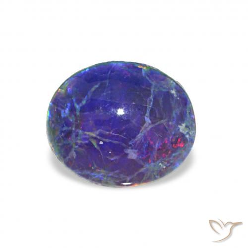 1.97ct Multicolor Triplete de ópalo, Ovalada, Opaco