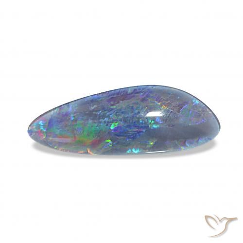 4.33ct Multicolor Triplete de ópalo, Elegante, Opaco