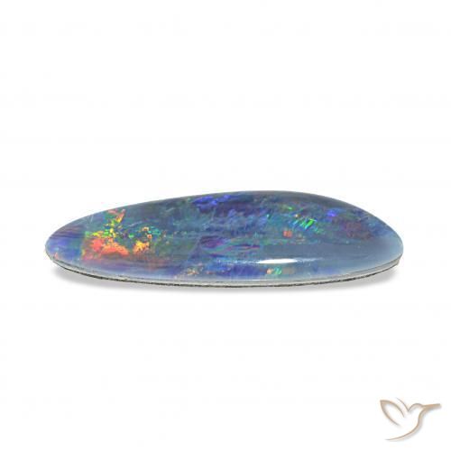 Triplete de ópalo Multicolor natural de 4.33 ct, Elegante, Opaco