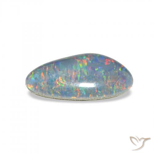 Triplete de ópalo Multicolor natural de 3.84 ct, Elegante, Opaco