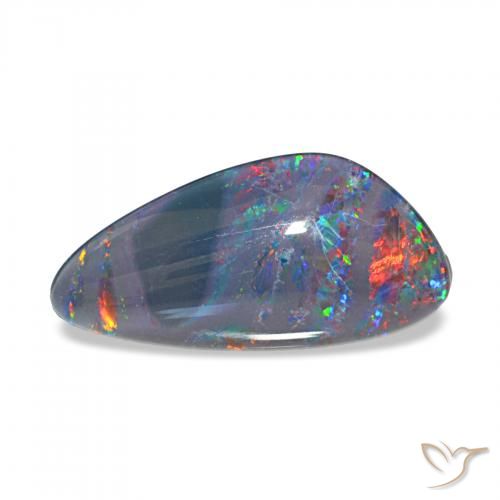 4.17ct Multicolor Triplete de ópalo, Elegante, Opaco