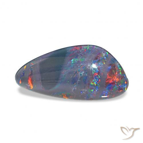 Triplete de ópalo Multicolor natural de 4.17 ct, Elegante, Opaco