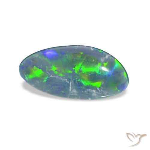 Triplete de ópalo Multicolor natural de 3.22 ct, Elegante, Opaco