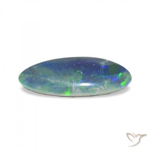 Triplete de ópalo Multicolor natural de 3.22 ct, Elegante, Opaco