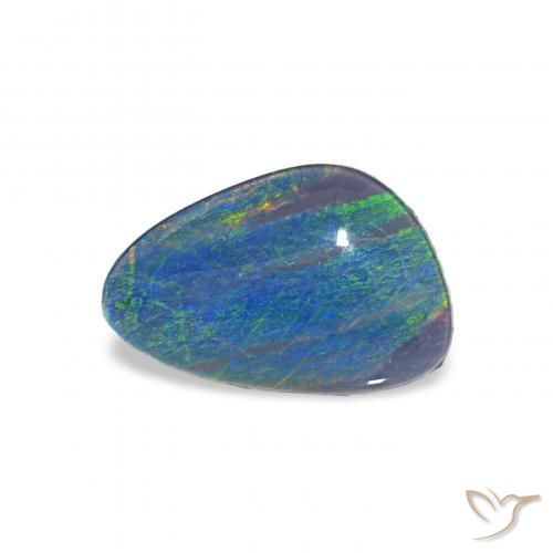 Triplete de ópalo Multicolor natural de 1.57 ct, Elegante, Opaco