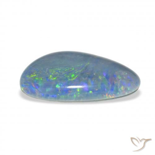 Triplete de ópalo Multicolor natural de 8.97 ct, Elegante, Opaco