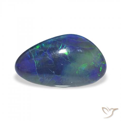 3.33ct Multicolor Triplete de ópalo, Elegante, Opaco