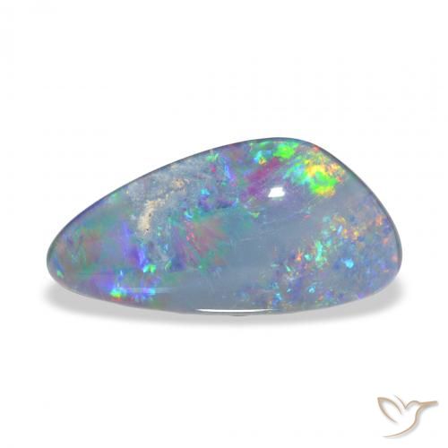 4.17ct Natural Multicolor Triplete de ópalo, Elegante, Opaco