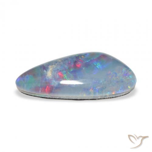Triplete de ópalo Multicolor natural de 4.17 ct, Elegante, Opaco