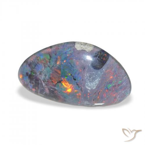 Triplete de ópalo Multicolor natural de 4.02 ct, Elegante, Opaco