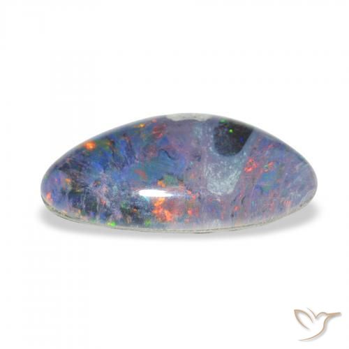 Triplete de ópalo Multicolor natural de 4.02 ct, Elegante, Opaco