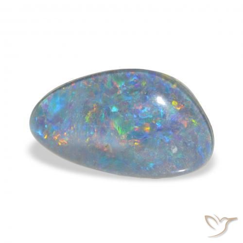 Triplete de ópalo Multicolor natural de 3.39 ct, Elegante, Opaco