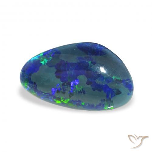 Triplete de ópalo Multicolor natural de 3.35 ct, Elegante, Opaco