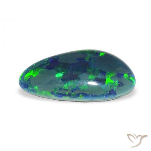 Triplete de ópalo Multicolor natural de 3.35 ct, Elegante, Opaco
