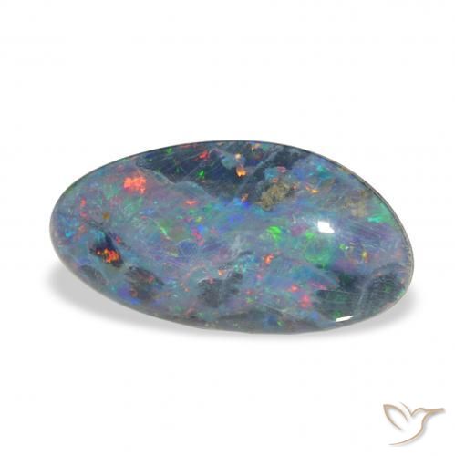 Triplete de ópalo Multicolor natural de 4.20 ct, Elegante, Opaco