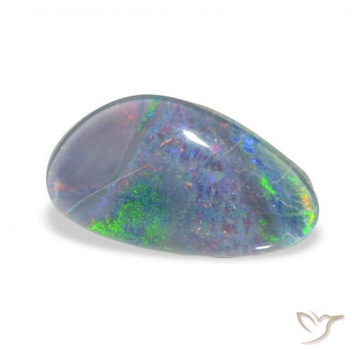 Triplete de ópalo Multicolor natural de 3.21 ct, Elegante, Opaco