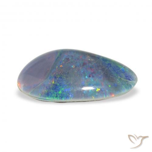 Triplete de ópalo Multicolor natural de 3.21 ct, Elegante, Opaco