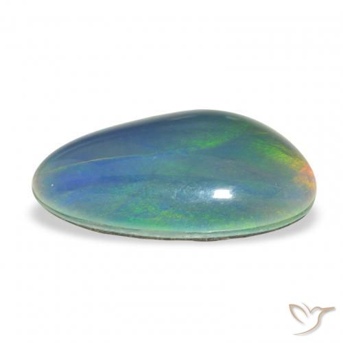 Triplete de ópalo Multicolor natural de 3.88 ct, Elegante, Opaco