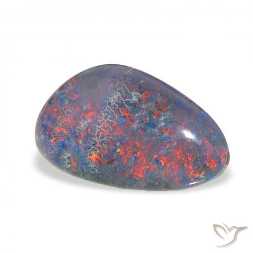 Triplete de ópalo Multicolor natural de 3.78 ct, Elegante, Opaco