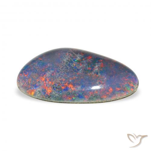 Triplete de ópalo Multicolor natural de 3.78 ct, Elegante, Opaco
