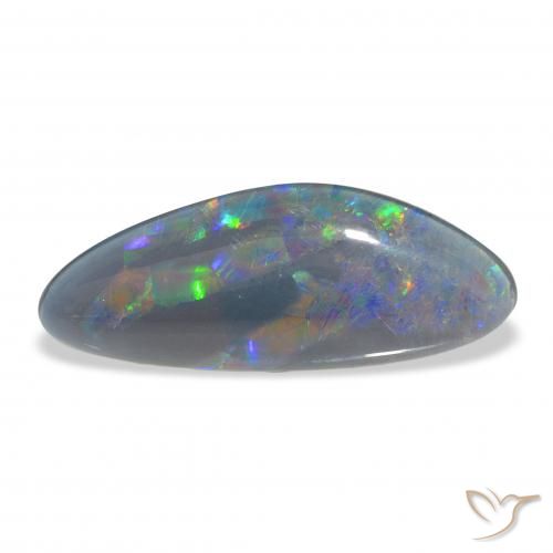 6.71ct Multicolor Triplete de ópalo, Elegante, Opaco