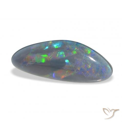 Triplete de ópalo Multicolor natural de 6.71 ct, Elegante, Opaco