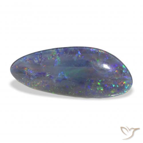 Triplete de ópalo Multicolor natural de 6.48 ct, Elegante, Opaco