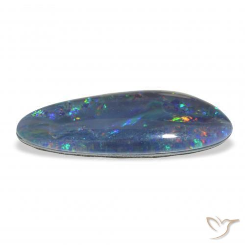 Triplete de ópalo Multicolor natural de 6.48 ct, Elegante, Opaco