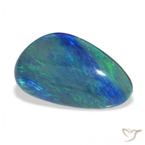 Triplete de ópalo Multicolor natural de 9.60 ct, Elegante, Opaco