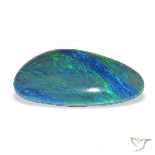Triplete de ópalo Multicolor natural de 9.60 ct, Elegante, Opaco