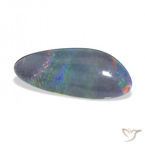 Triplete de ópalo Multicolor natural de 6.61 ct, Elegante, Opaco