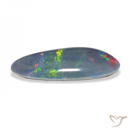 Triplete de ópalo Multicolor natural de 6.61 ct, Elegante, Opaco