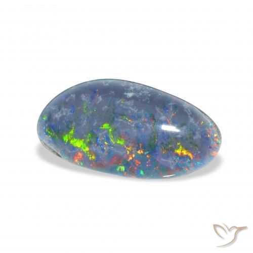 Triplete de ópalo Multicolor natural de 3.72 ct, Elegante, Opaco