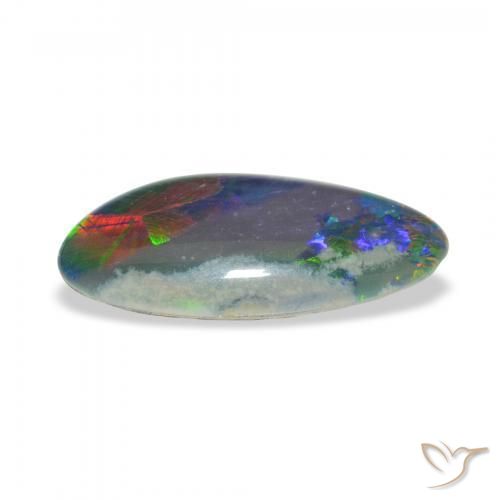 Triplete de ópalo Multicolor natural de 3.22 ct, Elegante, Opaco