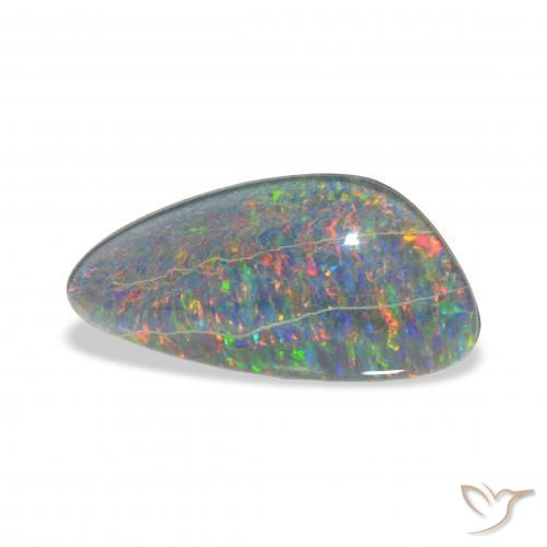 Triplete de ópalo Multicolor natural de 4.23 ct, Elegante, Opaco