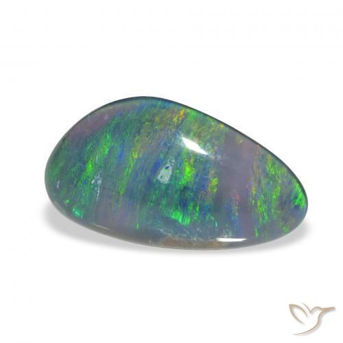Triplete de ópalo Multicolor natural de 3.07 ct, Elegante, Opaco