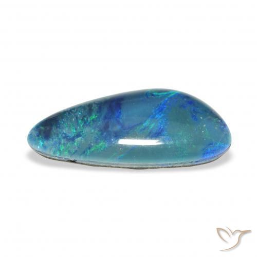 Triplete de ópalo Multicolor natural de 4.27 ct, Elegante, Opaco