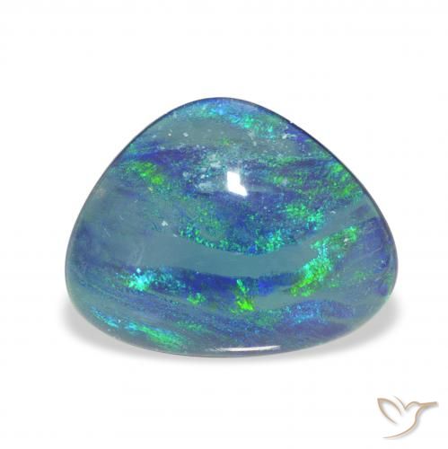 4.02ct Natural Multicolor Triplete de ópalo, Elegante, Opaco