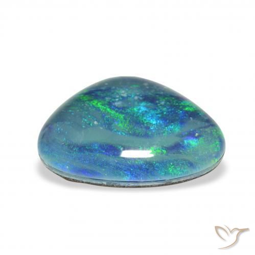Triplete de ópalo Multicolor natural de 4.02 ct, Elegante, Opaco