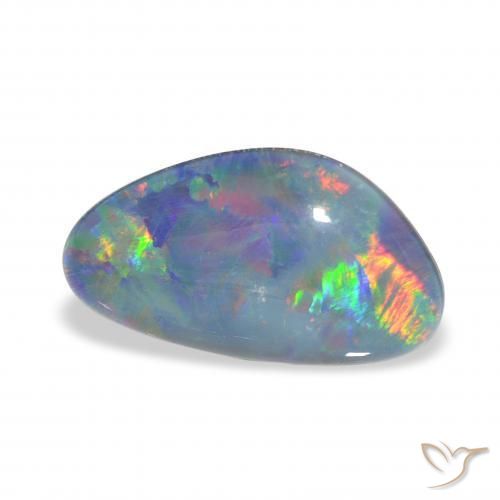 Triplete de ópalo Multicolor natural de 4.20 ct, Elegante, Opaco