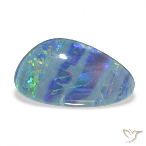 7.90ct Multicolor Triplete de ópalo, Elegante, Opaco