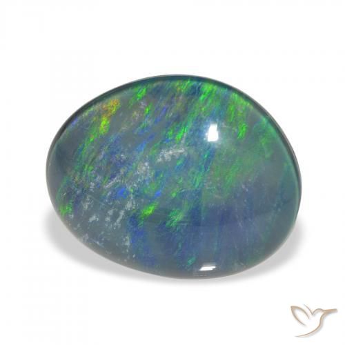 Triplete de ópalo Multicolor natural de 9.32 ct, Elegante, Opaco