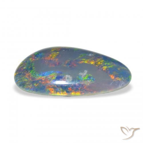 Triplete de ópalo Multicolor natural de 8.68 ct, Elegante, Opaco