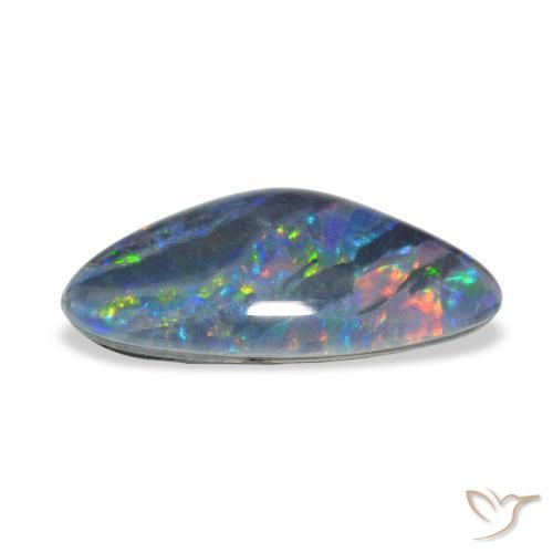 Triplete de ópalo Multicolor natural de 6.75 ct, Elegante, Opaco