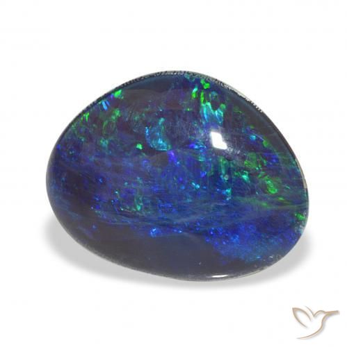 Triplete de ópalo Multicolor natural de 6.91 ct, Elegante, Opaco