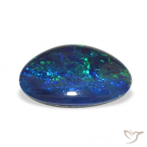 Triplete de ópalo Multicolor natural de 6.91 ct, Elegante, Opaco