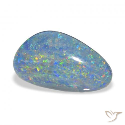 Triplete de ópalo Multicolor natural de 7.88 ct, Elegante, Opaco