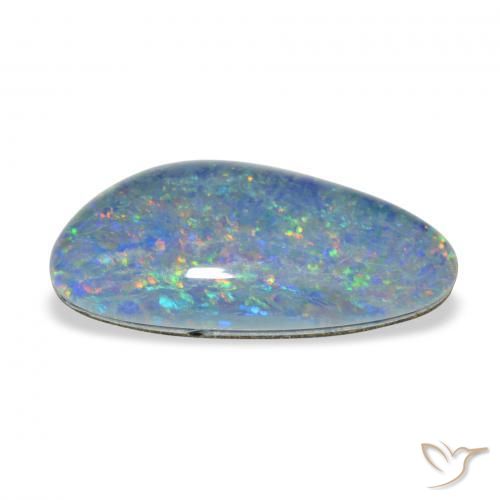 Triplete de ópalo Multicolor natural de 7.88 ct, Elegante, Opaco