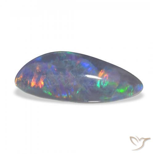 Triplete de ópalo Multicolor natural de 5.33 ct, Elegante, Opaco